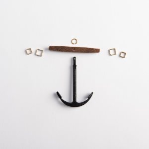 Stock Anchor Metal and Wood 50mm