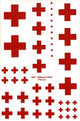 BECC Red Cross Emblem Decal Multipack