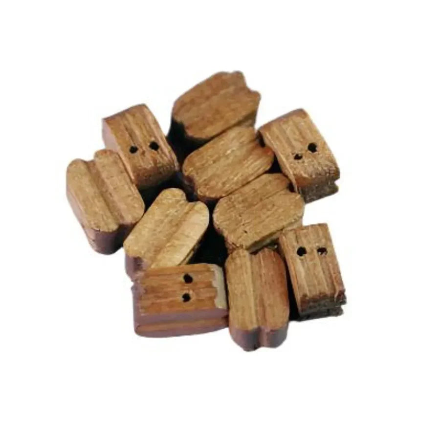 Rigging Blocks Double Walnut Pack of 10 (Choice of Sizes)