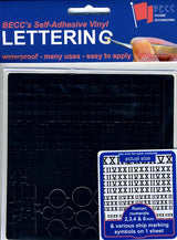 Becc Black- Roman Numeral Waterline Markings