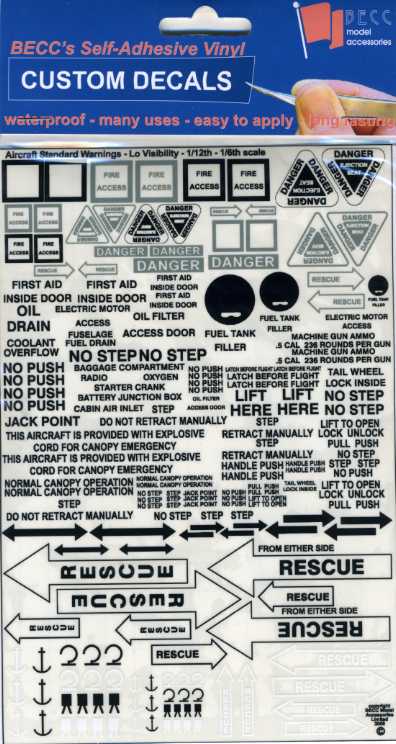BECC Standard Aircraft Warnings LV 1:6-1:12