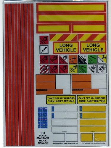 BECC Standard Truck Signage 1:24